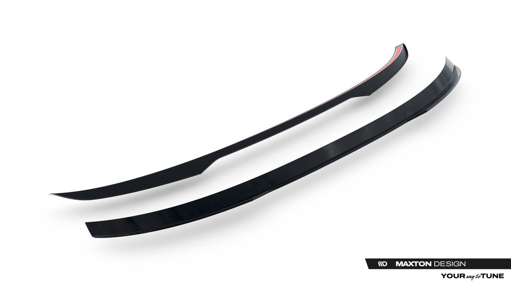 Maxton Design Niedriger Heckspoiler Lippe Audi SQ5 / Q5 S-Line Sportback Mk3 Schwarz Hochglanz