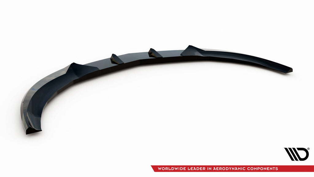Maxton Design Street+ Spoilerlippe Front Ansatz V.3 passend für Mercedes-Benz A45 AMG W176 schwarz Hochglanz