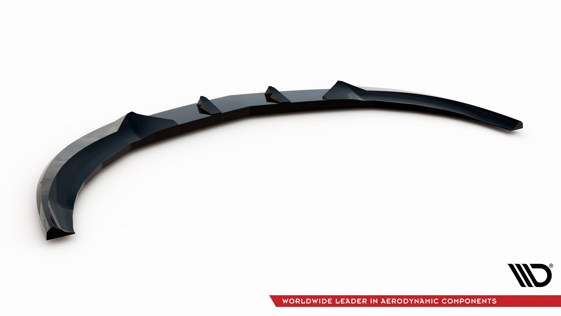 Maxton Design Street+ Spoilerlippe Front Ansatz V.3 passend für Mercedes-Benz A45 AMG W176 schwarz Hochglanz