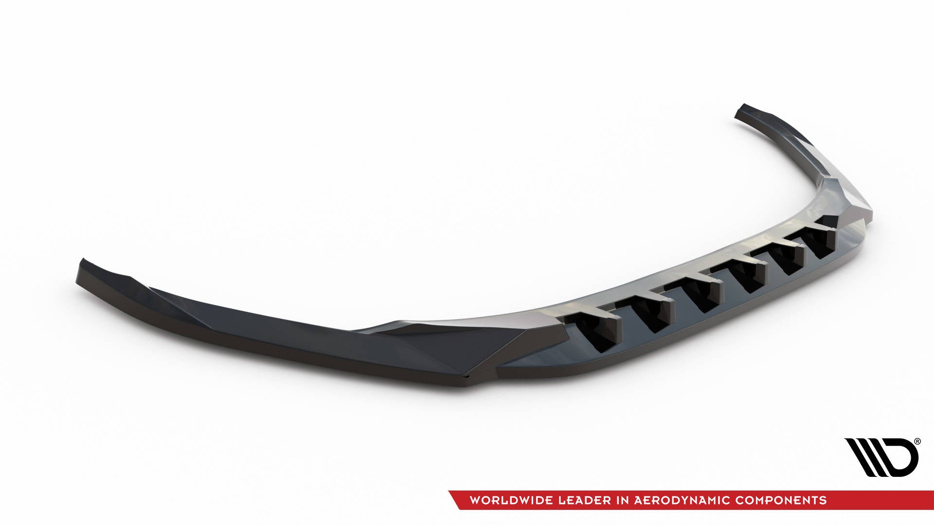 Maxton Design Street+ Spoilerlippe Front Ansatz V.1 passend für Audi A3 8Y schwarz Hochglanz
