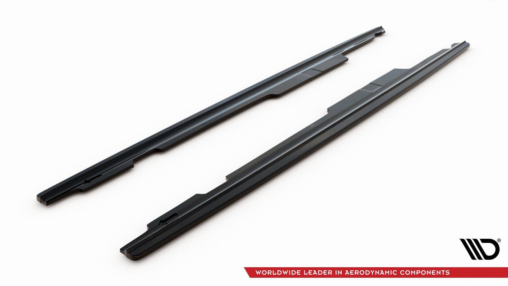 Maxton Design Street+ Seitenschweller Leisten passend für BMW 3er M-Paket Limousine / Touring E90 / E91 schwarz Hochglanz
