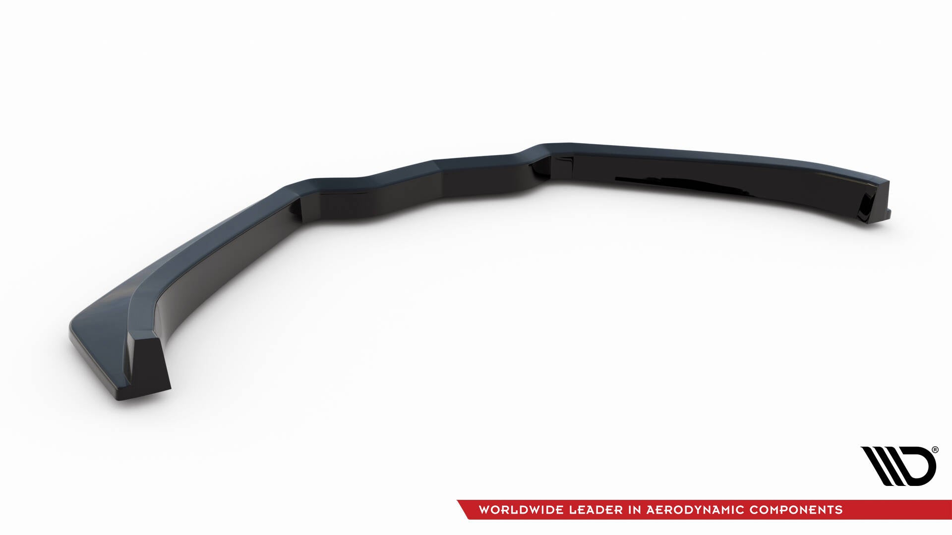 Maxton Design Street+ Spoilerlippe Front Ansatz V.1 passend für Chevrolet Corvette Stingray / Z06 C7 schwarz Hochglanz