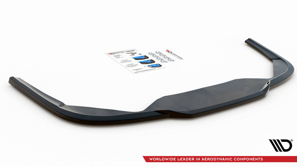 Maxton Design Mittlerer Diffusor Heck Ansatz für Peugeot 508 GT Mk1 Facelift schwarz matt