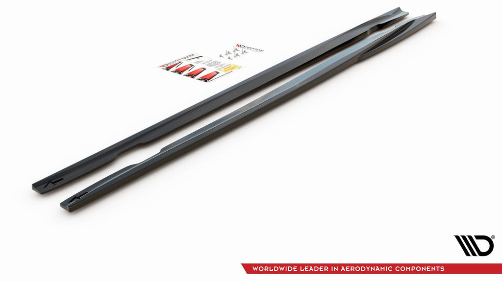 Maxton Design Street+ Seitenschweller Leisten passend für Opel Insignia Mk. 1 OPC schwarz Hochglanz