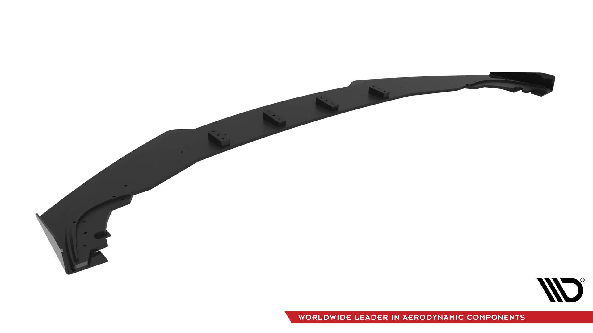 Maxton Design Street Pro Street+ Spoilerlippe Front Ansatz + Flaps passend für Honda Civic Limousine Mk10 schwarz Hochglanz
