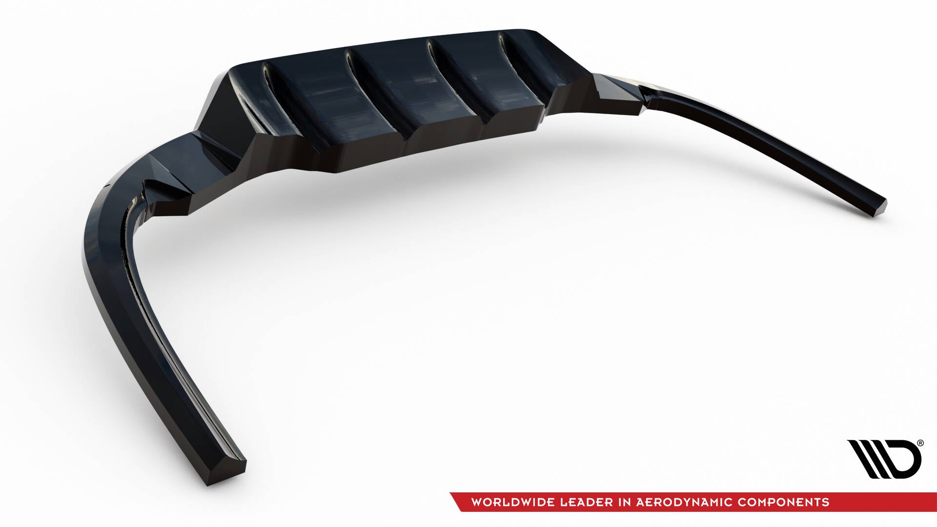 Maxton Design Street+ Mittlerer Diffusor RACE passend für Ford Mondeo ST-Line Kombi Mk4 Facelift schwarz Hochglanz