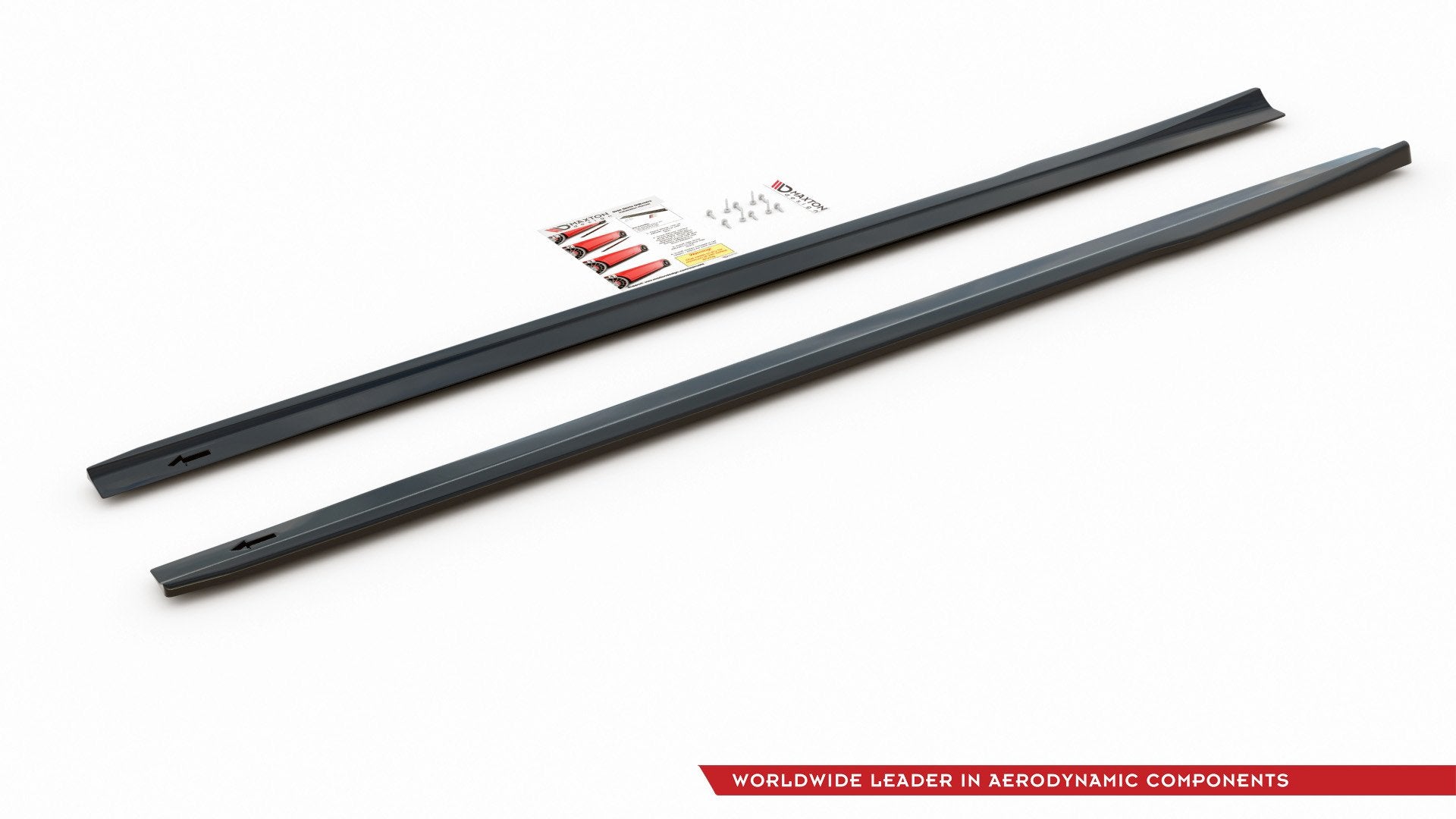 Maxton Design Street+ Seitenschweller Leisten passend für V.1 passend für Mercedes A35 AMG / AMG-Line W177 schwarz Hochglanz
