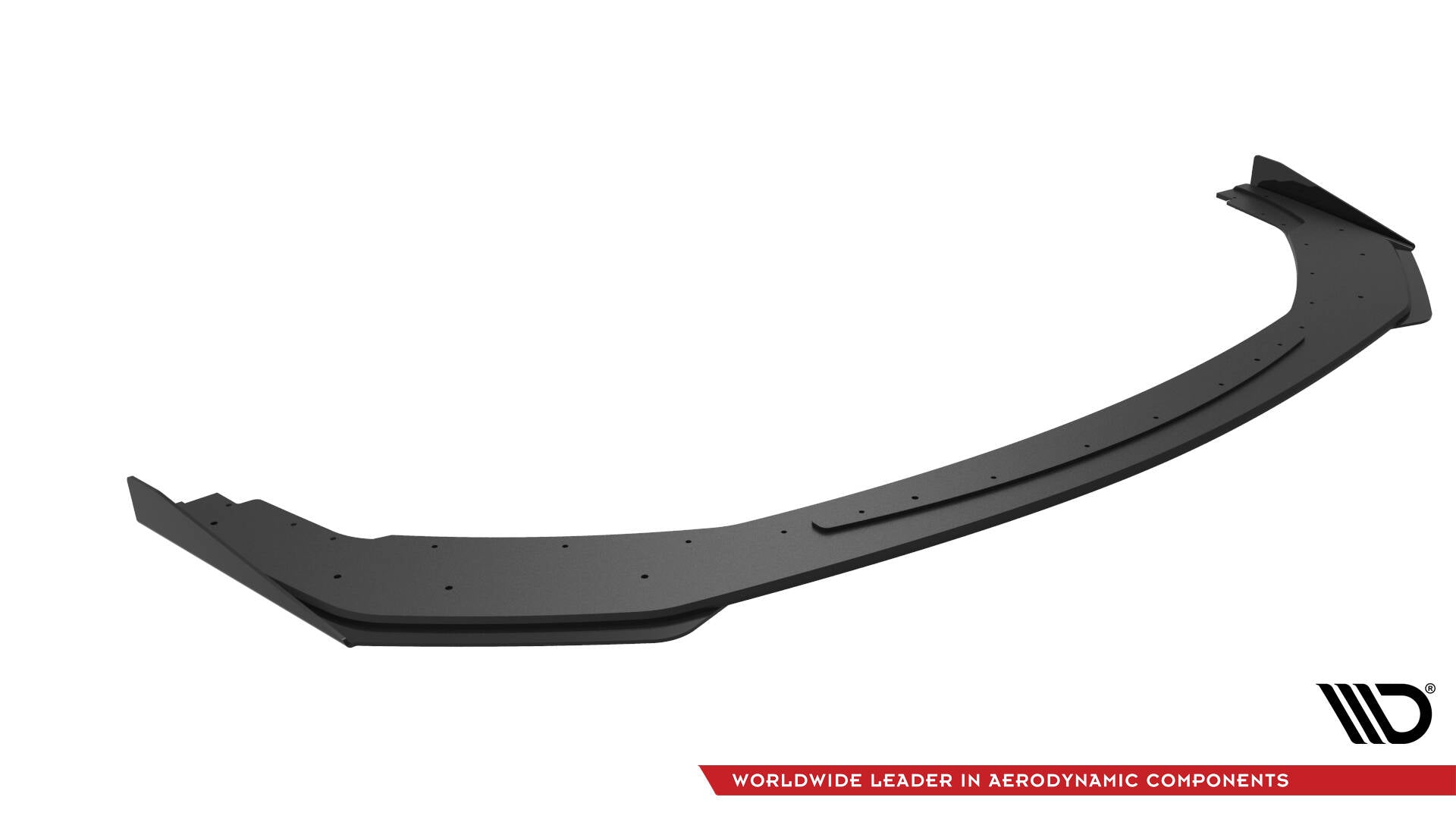Maxton Design Street Pro Street+ Spoilerlippe Front Ansatz + Flaps passend für Ford Mustang GT Mk7 schwarz Hochglanz