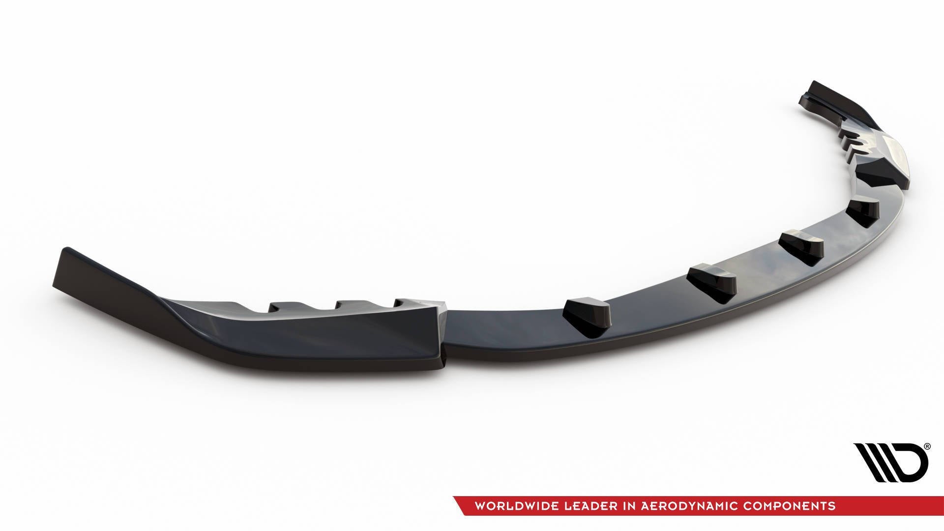 Maxton Design Street+ Spoilerlippe Front Ansatz V.3 passend für BMW M3 Limousine / Touring G80 / G81 schwarz Hochglanz