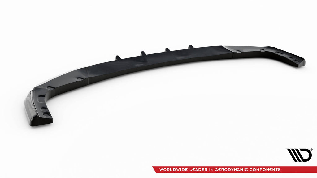 Maxton Design Street+ Spoilerlippe Front Ansatz V.1 passend für BMW X6 M F96 schwarz Hochglanz