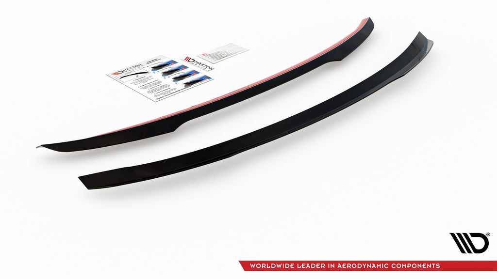 Maxton Design Spoiler CAP passend für Ford Mondeo Mk5 schwarz Hochglanz
