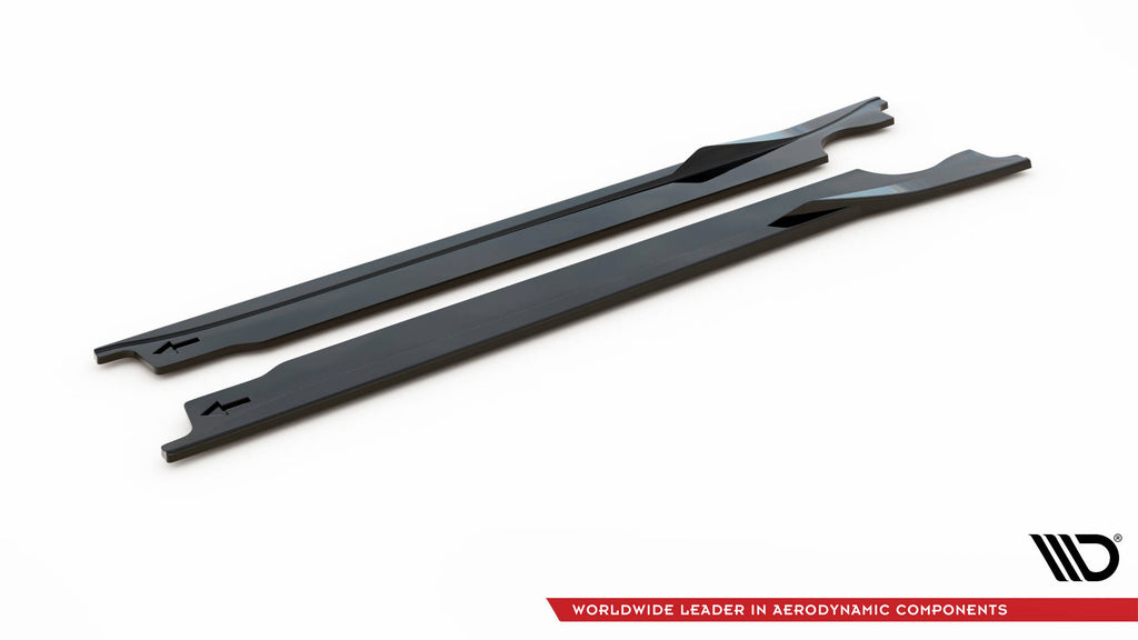 Maxton Design Street+ Seitenschweller Leisten passend für V.1 passend für Porsche 911 Carrera Aero / Carrera GTS 992 schwarz Hochglanz