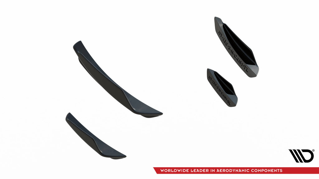 Maxton Design Stoßstangen Flaps Wings vorne Canards passend für Hyundai I30 N Mk3