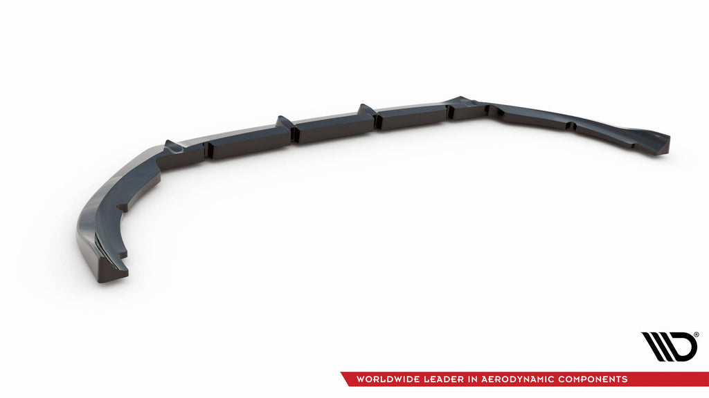 Maxton Design Street+ Spoilerlippe Front Ansatz passend für Citroen Berlingo Mk3 schwarz Hochglanz