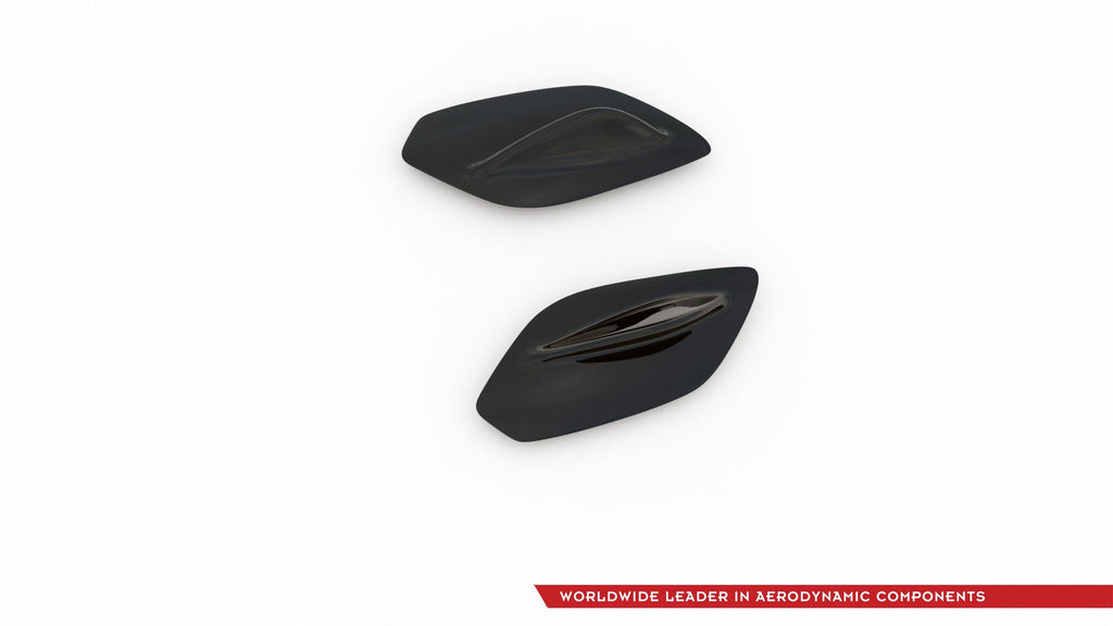 Maxton Design Spoiler Seitenerweiterungen Mercedes A35 AMG Hatchback W177 schwarz matt für Mercedes