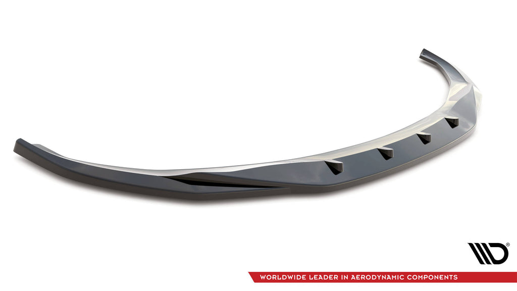 Maxton Design Street+ Spoilerlippe Front Ansatz V.3 passend für BMW 4er / i4 Gran Coupe M-Paket / M440i G26 schwarz Hochglanz