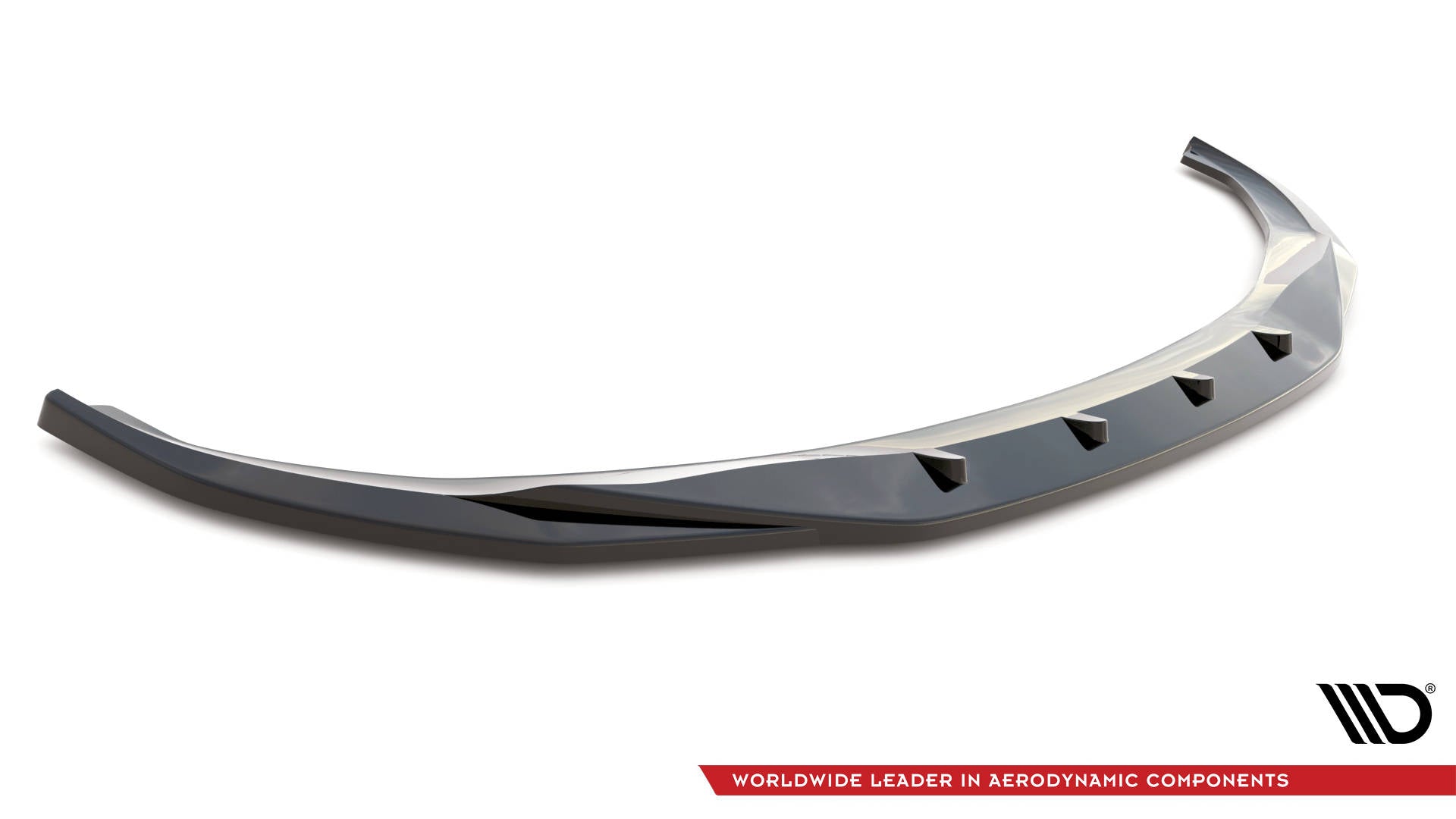 Maxton Design Street+ Spoilerlippe Front Ansatz V.3 passend für BMW 4er / i4 Gran Coupe M-Paket / M440i G26 schwarz Hochglanz