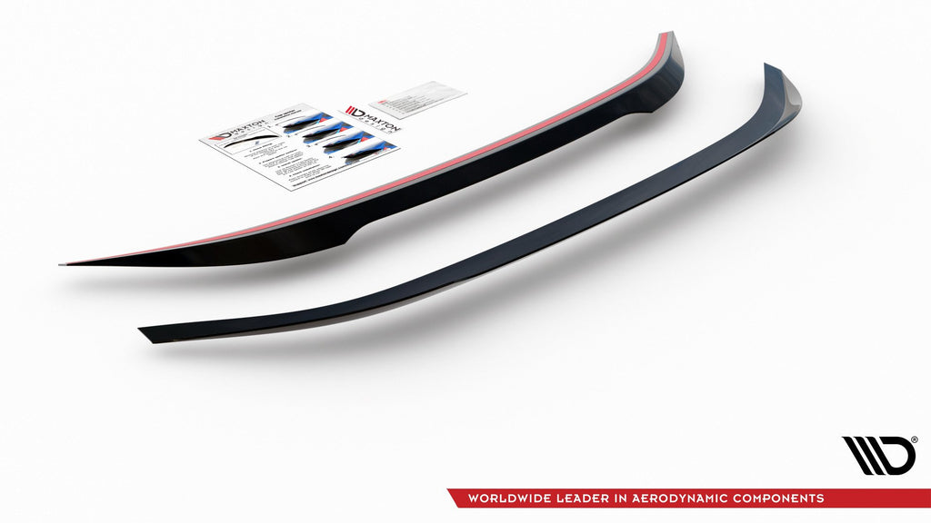 Maxton Design Spoiler CAP passend für Toyota Corolla XII Limousine schwarz Hochglanz