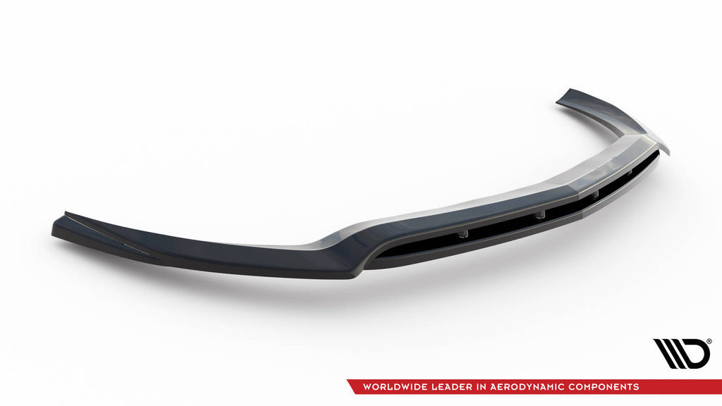 Maxton Design Street+ Spoilerlippe Front Ansatz passend für Mercedes-Benz CLS C218 Facelift schwarz Hochglanz