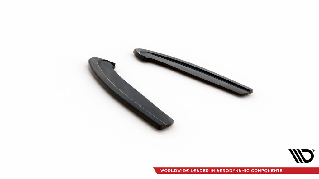 Maxton Design Heck Ansatz Flaps Diffusor V.5 passend für Ford Focus Kombi ST Mk4 schwarz Hochglanz