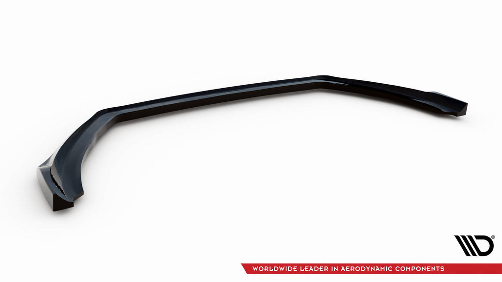 Maxton Design Street+ Spoilerlippe Front Ansatz V.3 passend für Ford Fiesta ST / ST-line Mk8 Facelift schwarz Hochglanz