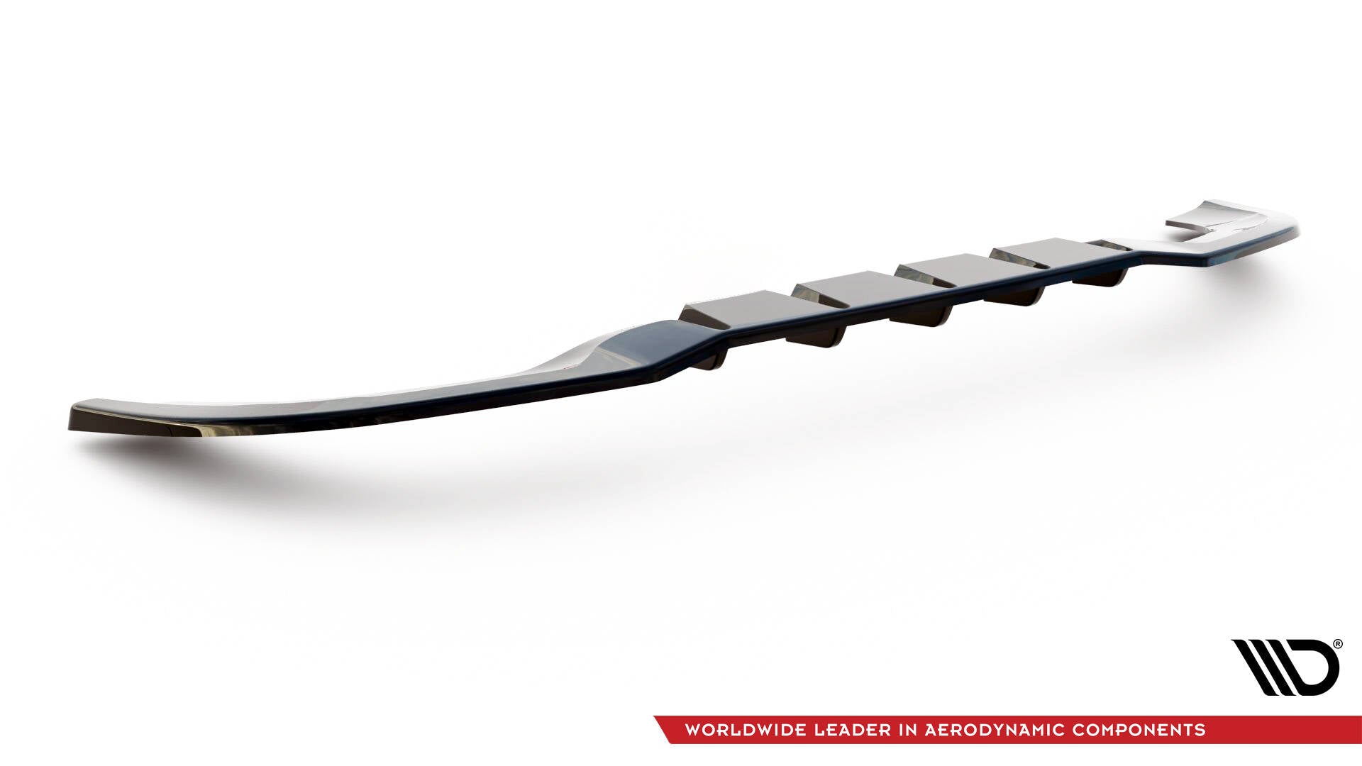 Maxton Design Street+ Mittlerer Diffusor RACE passend für Mercedes-Benz A Hatchback AMG Line W177 schwarz Hochglanz