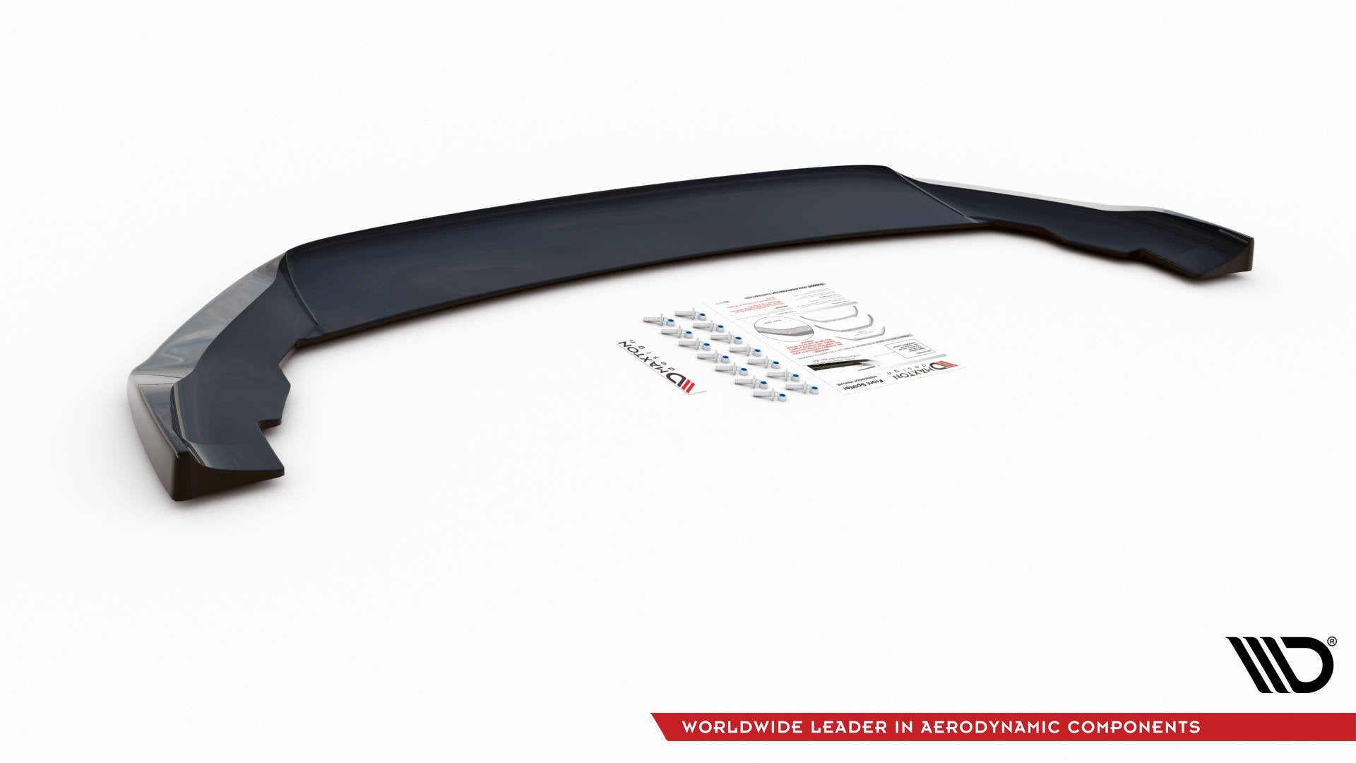 Maxton Design Street+ Spoilerlippe Front Ansatz V.3 passend für Seat Leon FR Mk4 schwarz Hochglanz