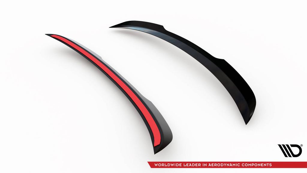 Maxton Design Spoiler CAP V.1 passend für TESLA MODEL X schwarz Hochglanz