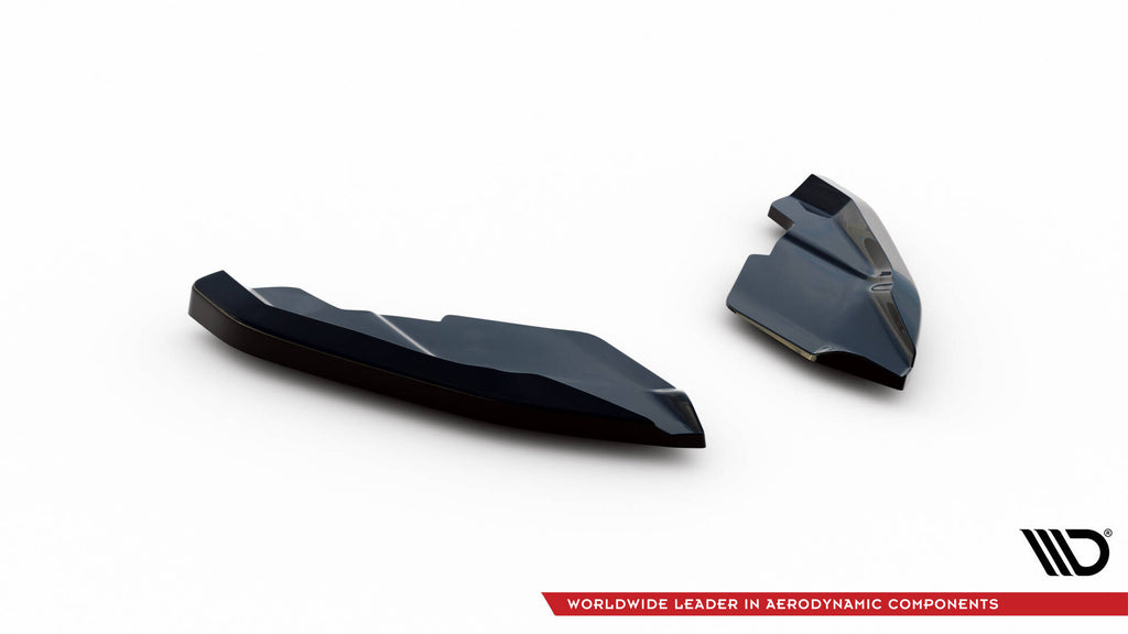 Maxton Design Heck Ansatz Flaps Diffusor V.2 passend für Seat Leon Hatchback Mk3 Facelift schwarz Hochglanz