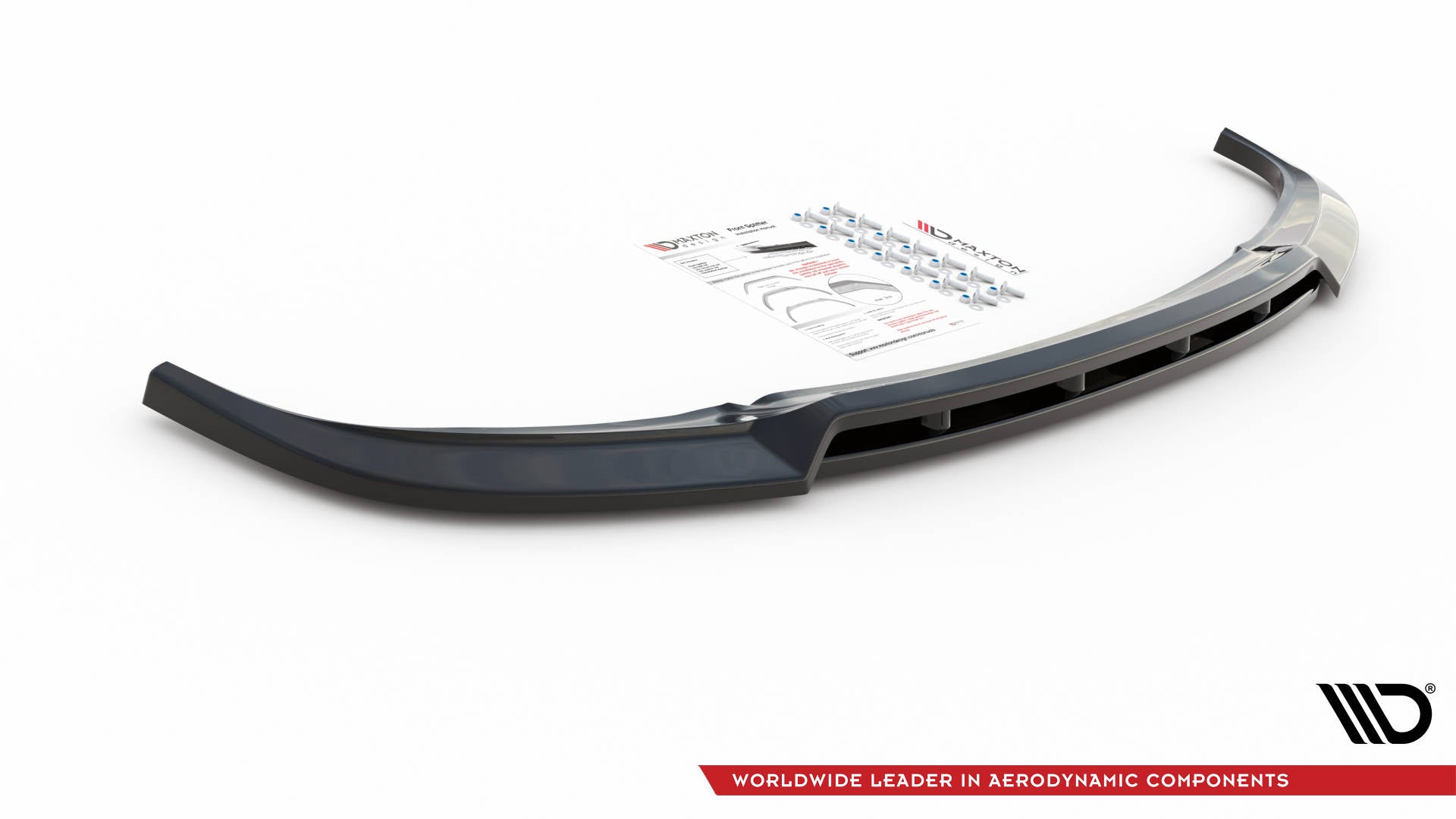 Maxton Design Street+ Spoilerlippe Front Ansatz passend für Dodge Durango RT Mk3 schwarz Hochglanz