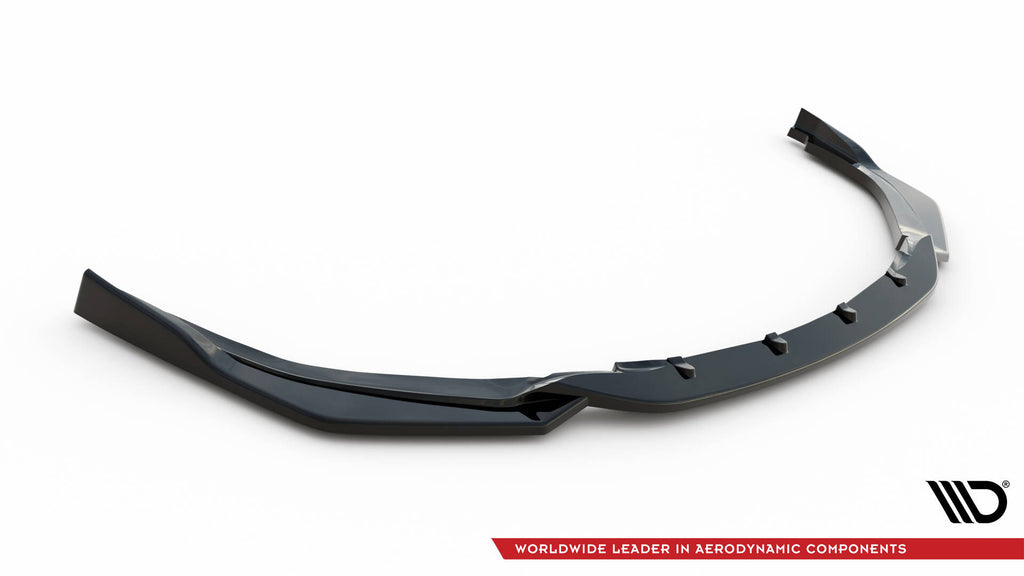 Maxton Design Street+ Spoilerlippe Front Ansatz V.2 passend für Toyota Corolla XII Touring Sports/ Hatchback schwarz Hochglanz