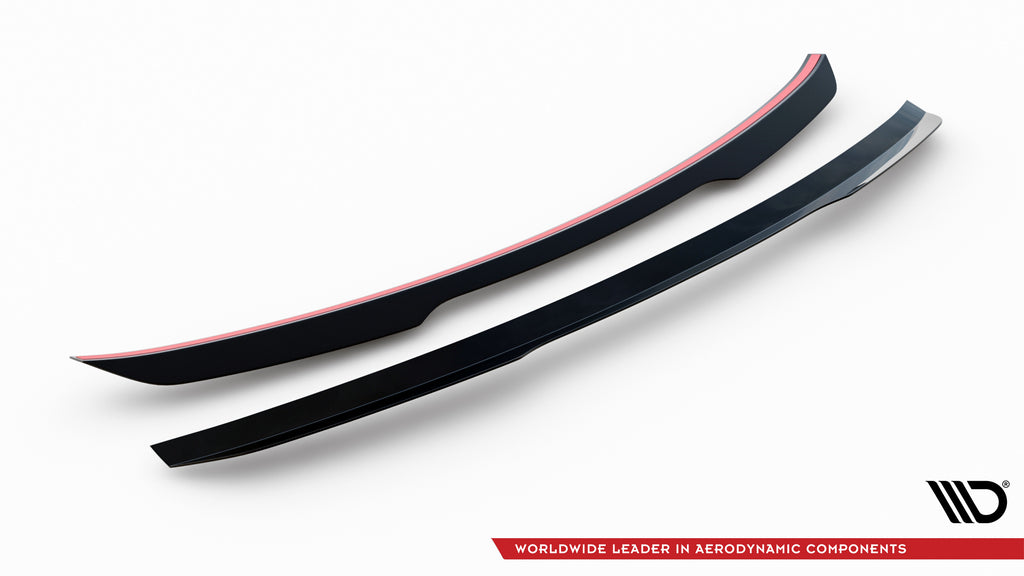 Maxton Design Niedriger Spoiler CAP V.1 passend für Audi RSQ8 Mk1 Facelift schwarz Hochglanz