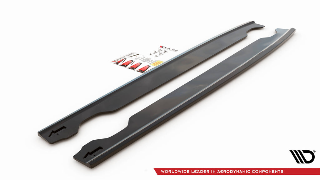 Maxton Design Street+ Seitenschweller Leisten passend für Hyundai I20 N Mk3 schwarz Hochglanz