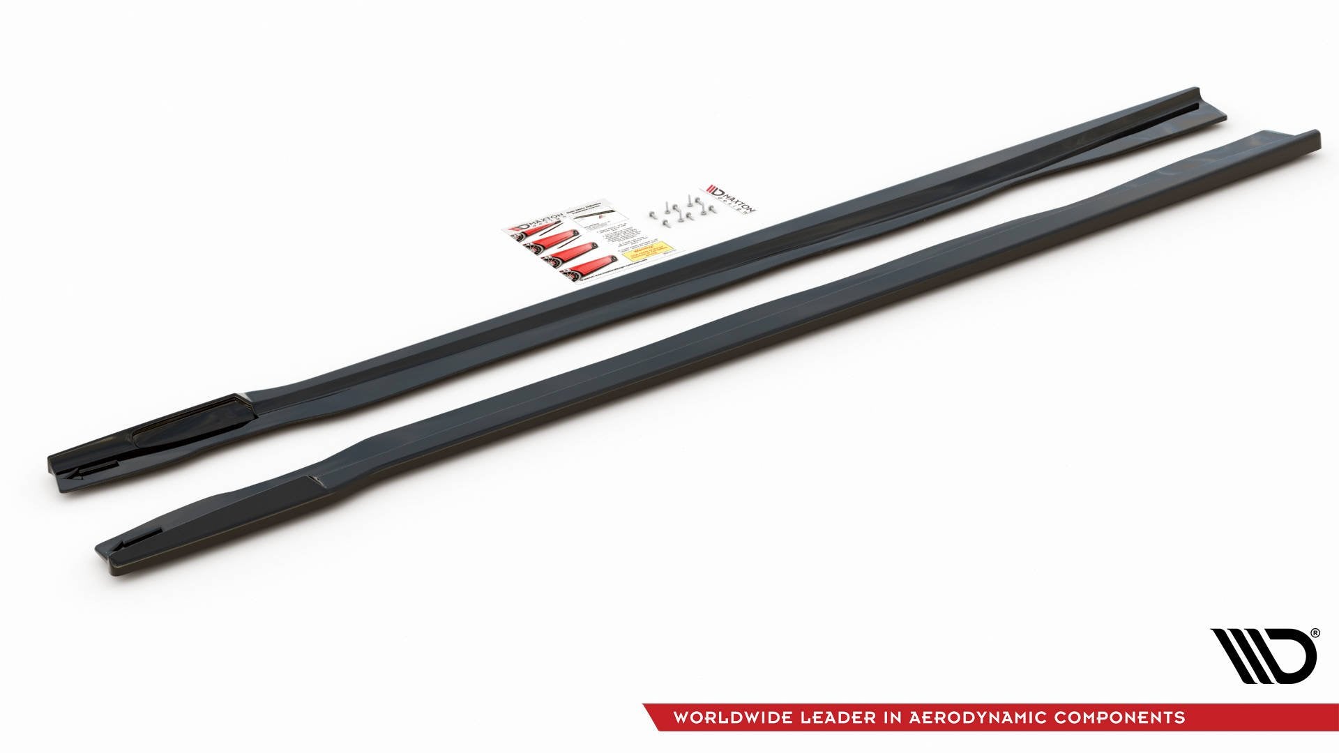 Maxton Design Street+ Seitenschweller Leisten passend für BMW X7 M-Paket G07 schwarz Hochglanz