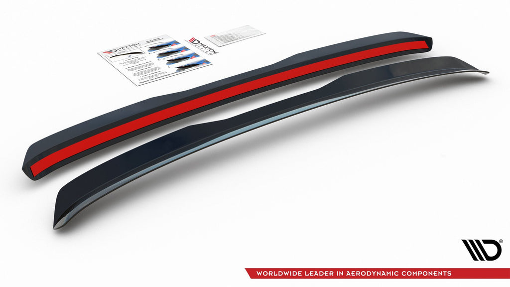 Maxton Design Spoiler CAP passend für Audi A3 8L schwarz Hochglanz