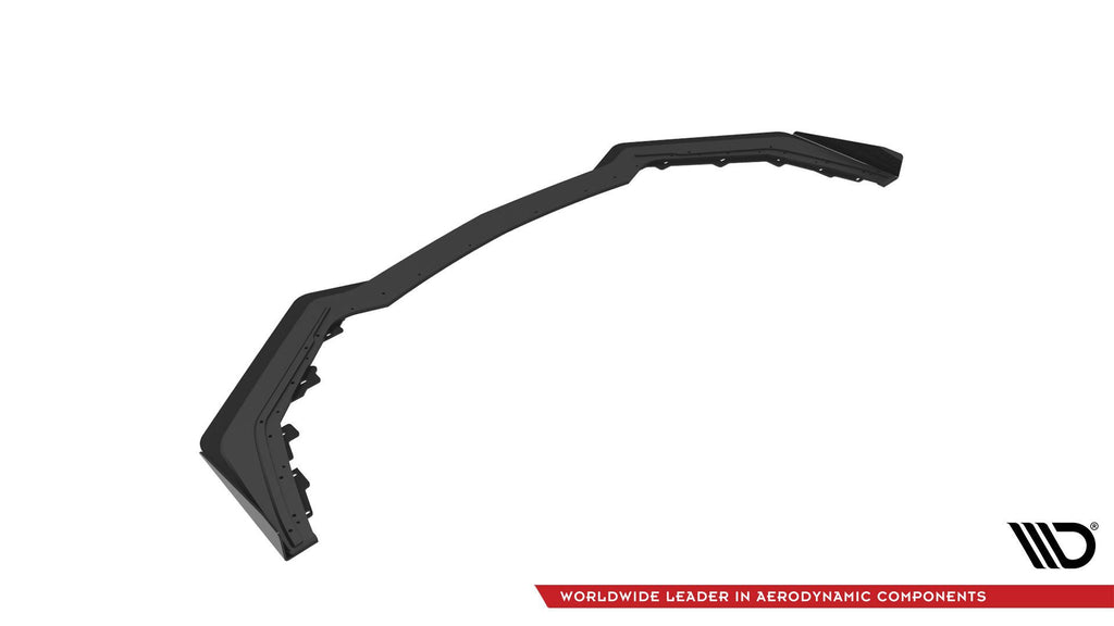 Maxton Design Street Pro Street+ Spoilerlippe Front Ansatz passend für V.1 passend für + Flaps Ford Mustang GT Mk6 Facelift schwarz Hochglanz