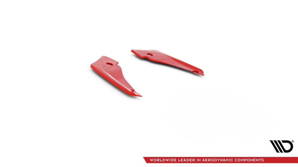 Maxton Design Heck Ansatz Flaps Diffusor V.2 passend für Toyota Supra Mk5 schwarz Hochglanz