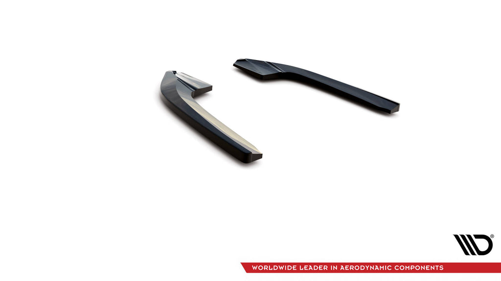 Maxton Design Heck Ansatz Flaps Diffusor passend für Audi RS3 Limousine 8Y schwarz Hochglanz