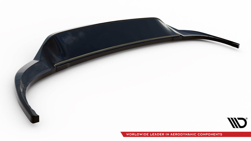 Maxton Design Street+ Mittlerer Diffusor RACE passend für VW Tiguan R-Line Mk2 Facelift schwarz Hochglanz