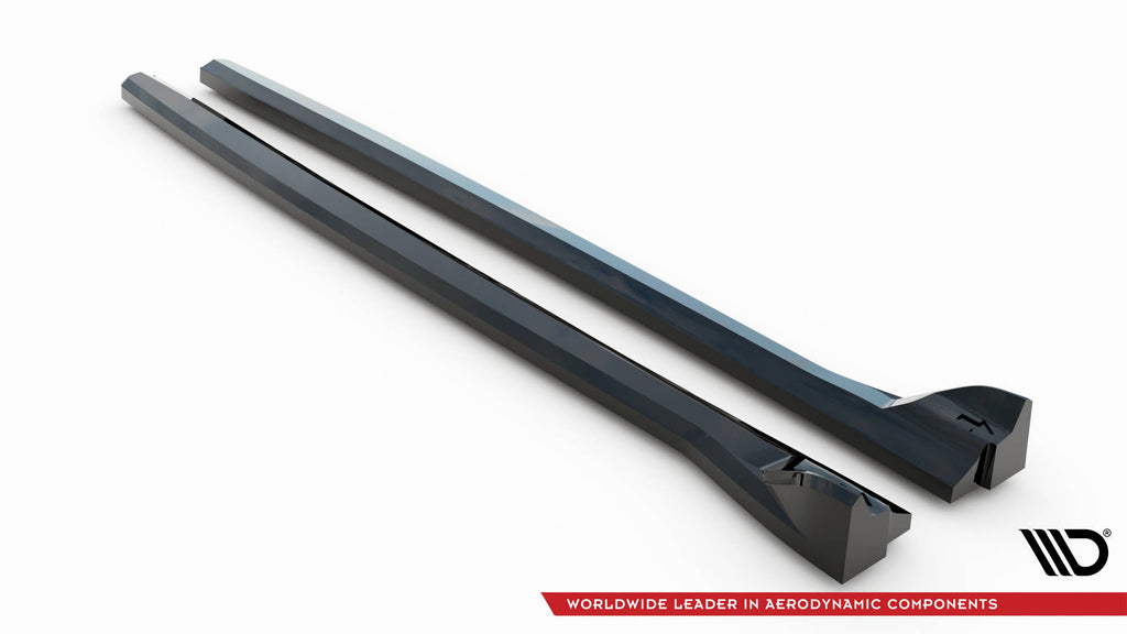 Maxton Design Street+ Seitenschweller Leisten passend für Volvo C40 Mk1 schwarz Hochglanz