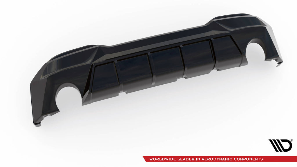Maxton Design Diffusor Heck Ansatz passend für BMW 2 G42 schwarz Hochglanz