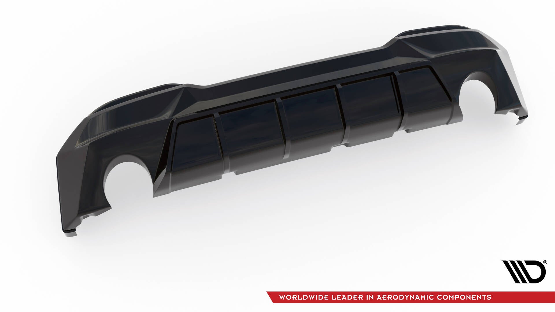 Maxton Design Diffusor Heck Ansatz passend für BMW 2 G42 schwarz Hochglanz