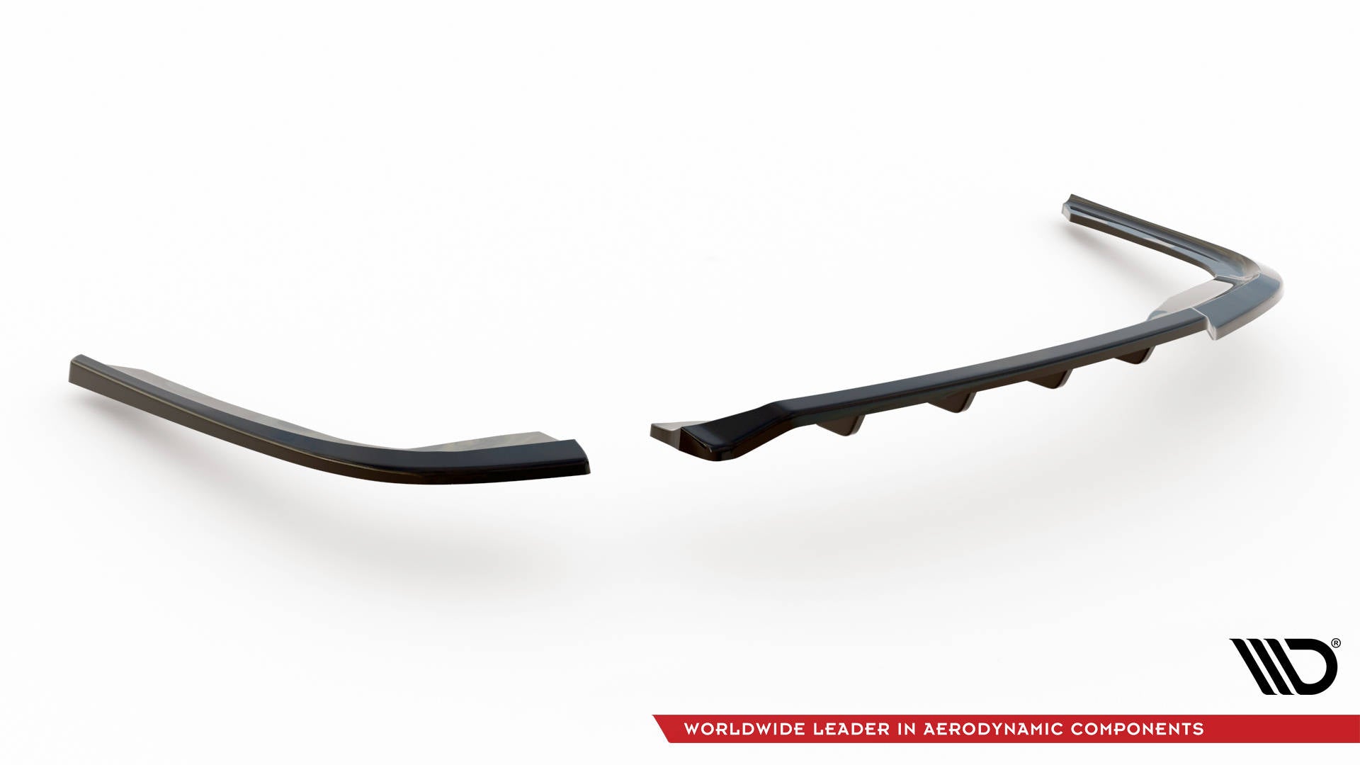 Maxton Design Street+ Mittlerer Diffusor RACE passend für BMW 3er GT F34 schwarz Hochglanz
