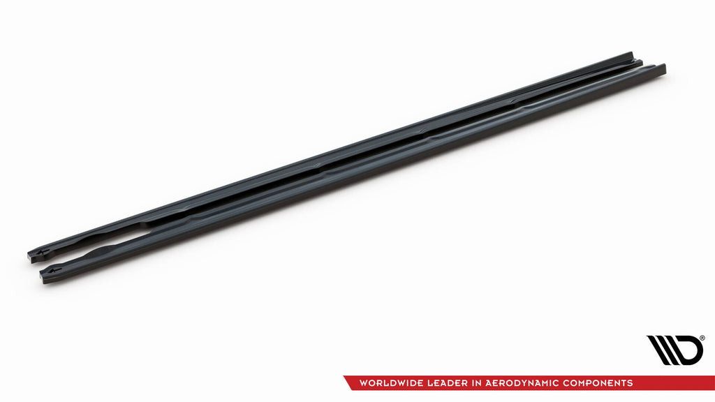 Maxton Design Street+ Seitenschweller Leisten passend für VW Passat R-Line B8 Facelift schwarz Hochglanz