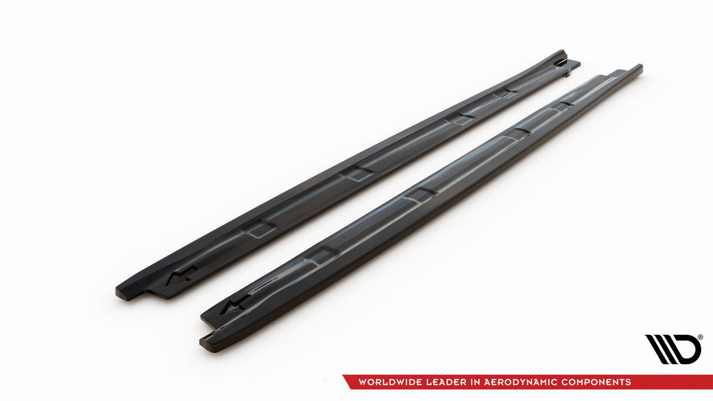Maxton Design Street+ Seitenschweller Leisten passend für Seat Ibiza FR SC Mk4 Facelift schwarz Hochglanz