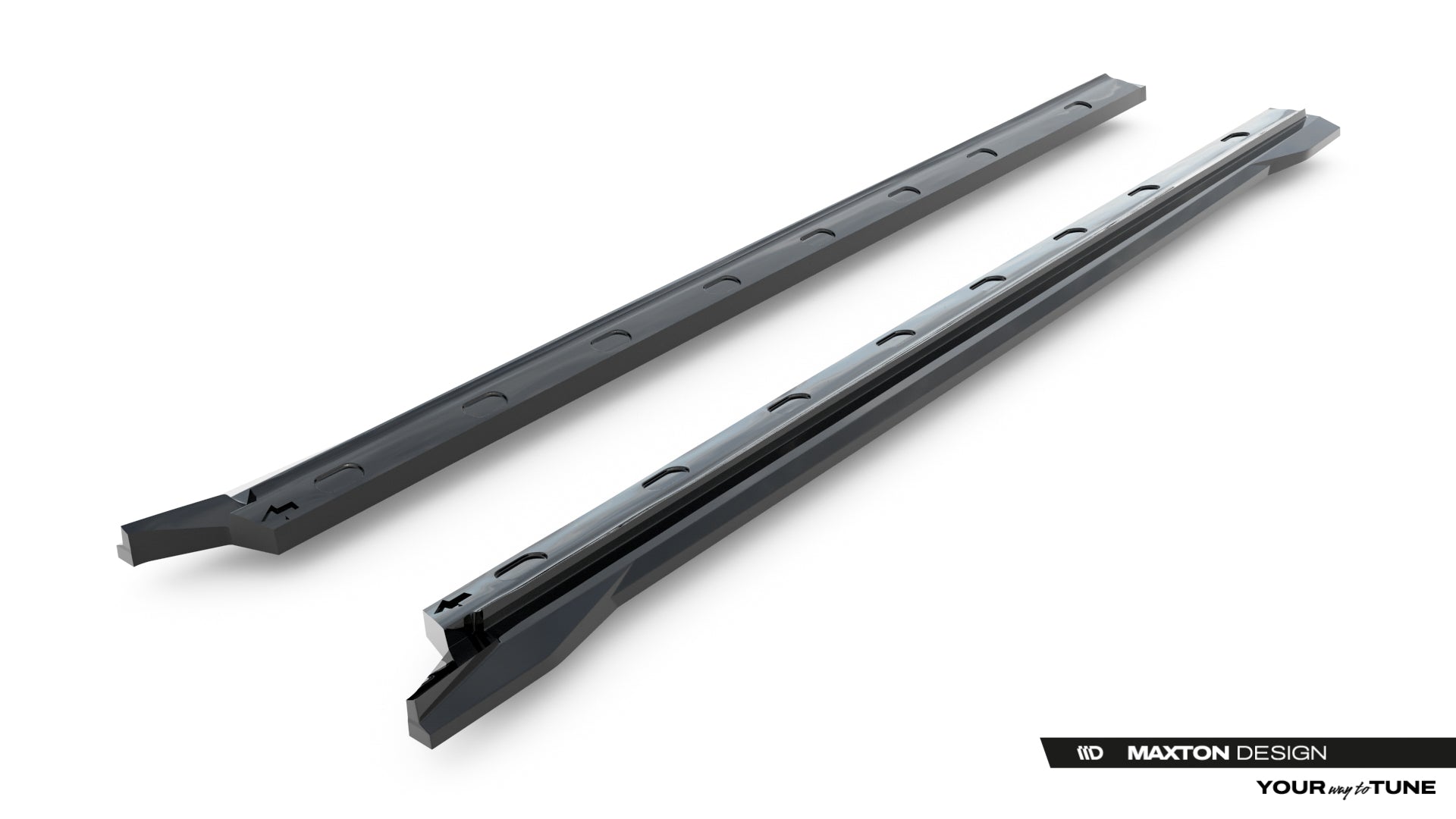 Maxton Design Street+ Seitenschweller Leisten passend für Omoda 9 Mk1 schwarz Hochglanz