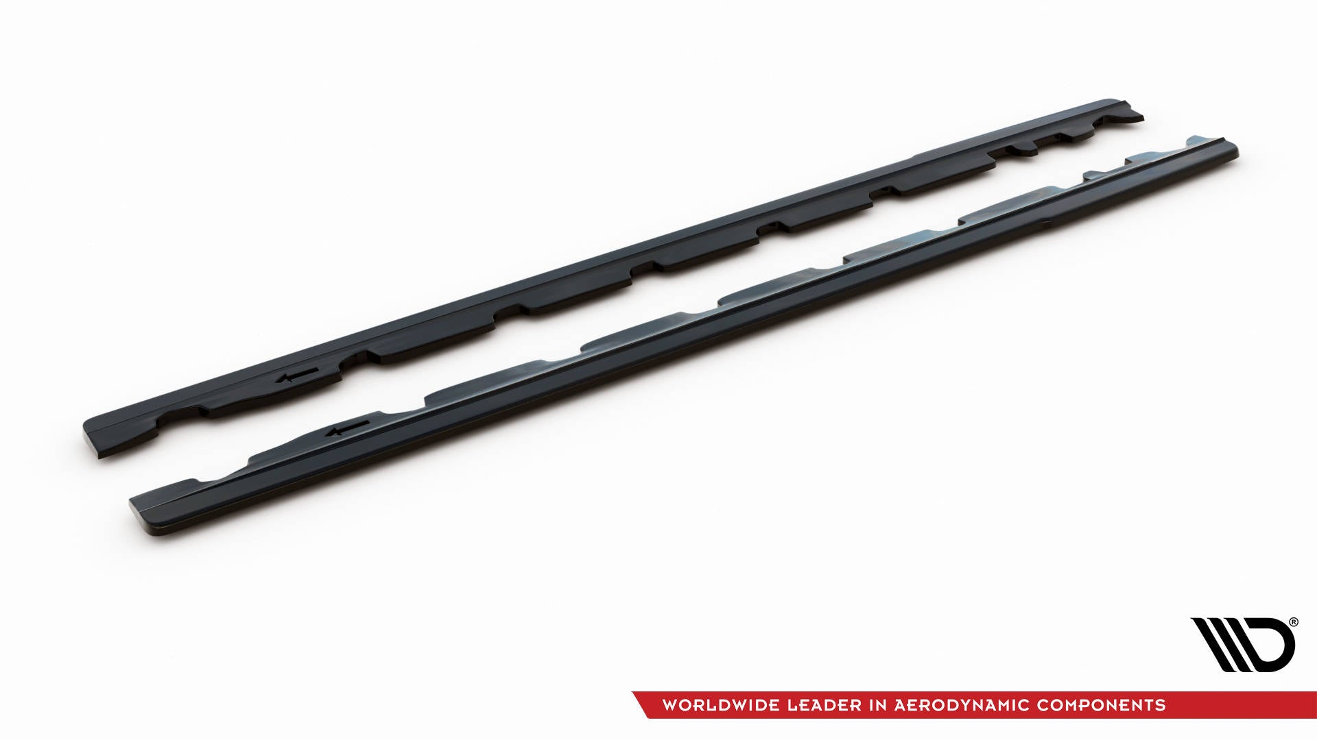 Maxton Design Street+ Seitenschweller Leisten passend für Ford Mustang Mk5 Facelift schwarz Hochglanz