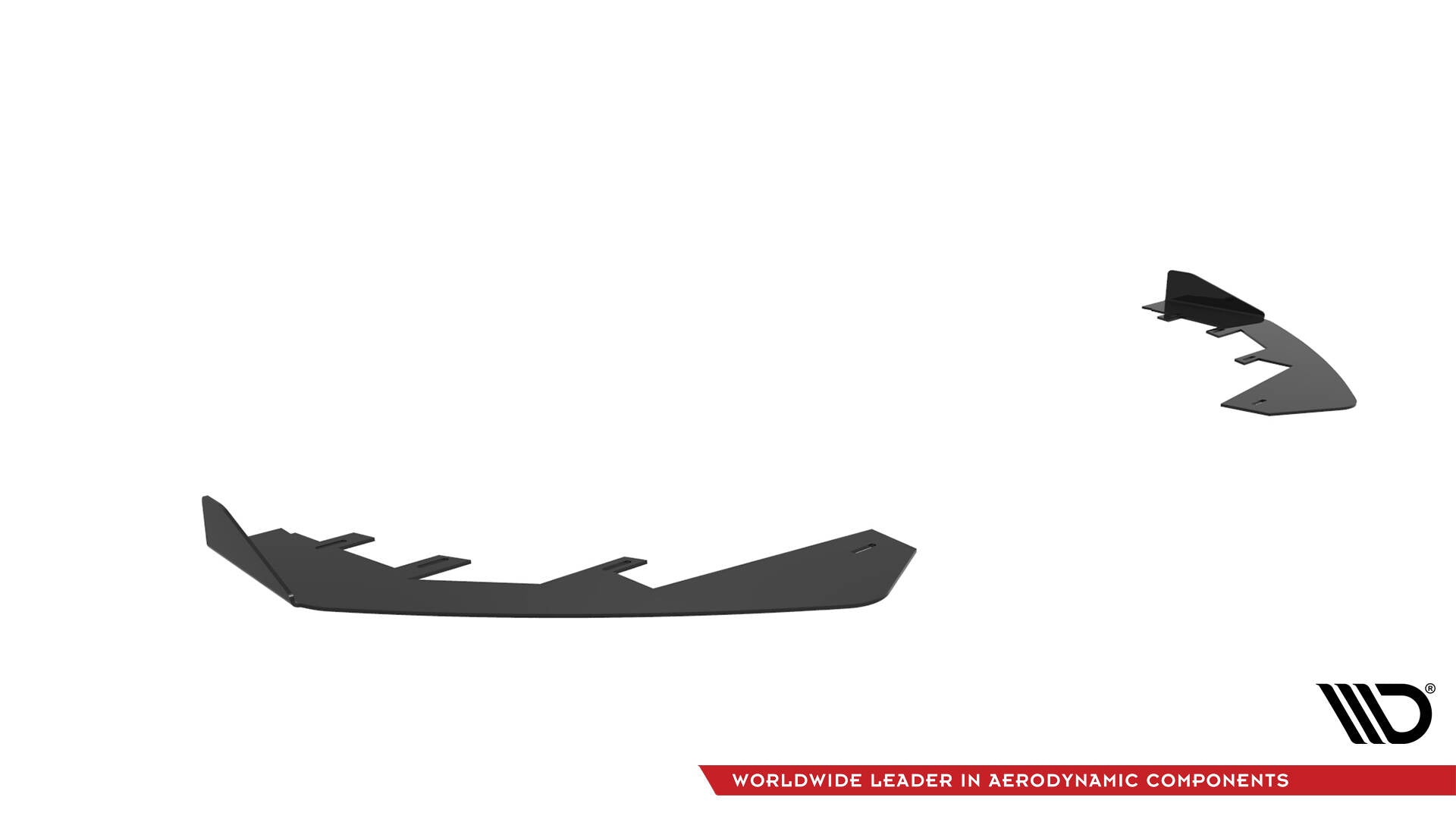 Maxton Design Front Stoßstange Flaps passend für Audi RS3 Limousine 8V Facelift schwarz Hochglanz