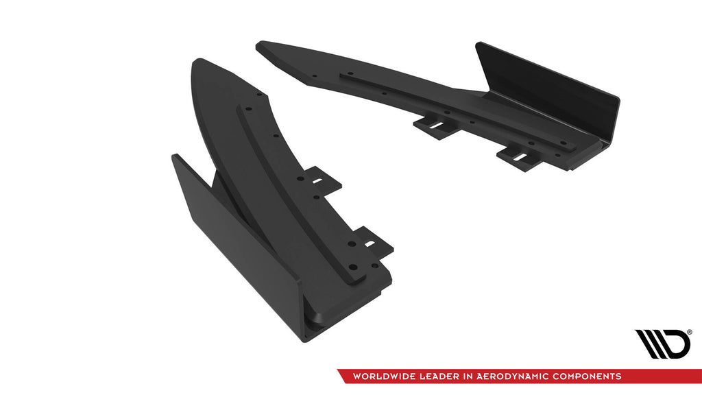 Maxton Design Street Pro Heck Ansatz Flaps Diffusor + Flaps passend für Audi S5 / A5 S-Line Coupe / Cabriolet 8T schwarz Hochglanz
