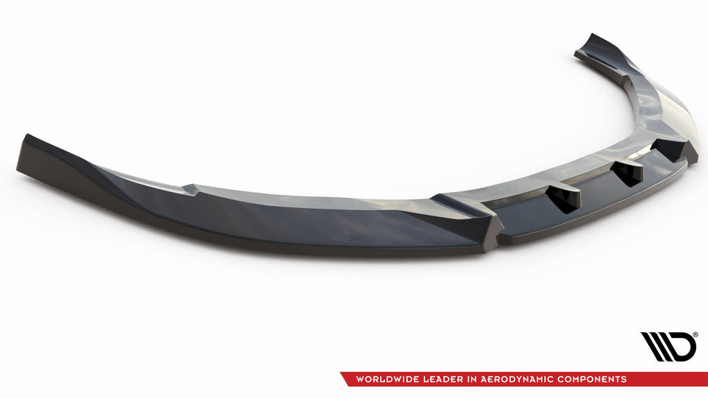 Maxton Design Street+ Spoilerlippe Front Ansatz V.2 passend für Audi S8 D4 schwarz Hochglanz